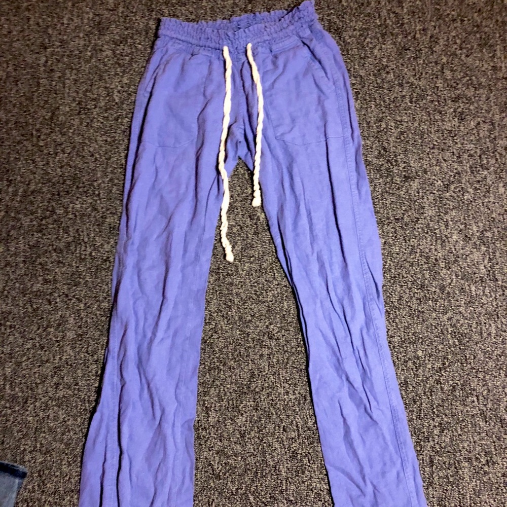 roxy blue tie pants